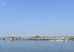 LIRR Train # 6818, the super express from NYP-Long Beach, crossing Reynolds Channel Drawbridge 